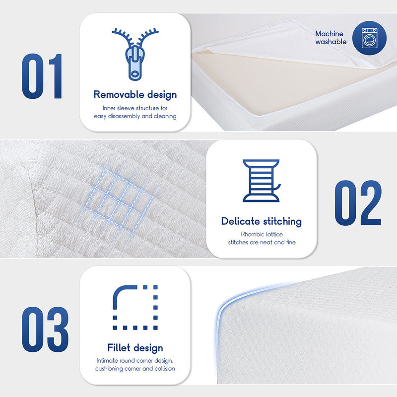 Artemisia White 6" Twin XL Memory Foam Mattress (Roll-In-Box)