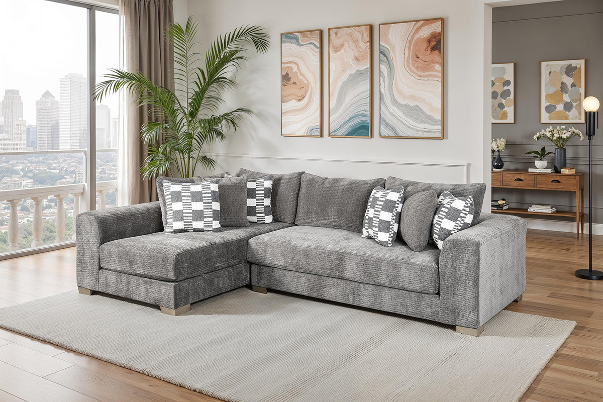 Artesia Charcoal Gray Sectional