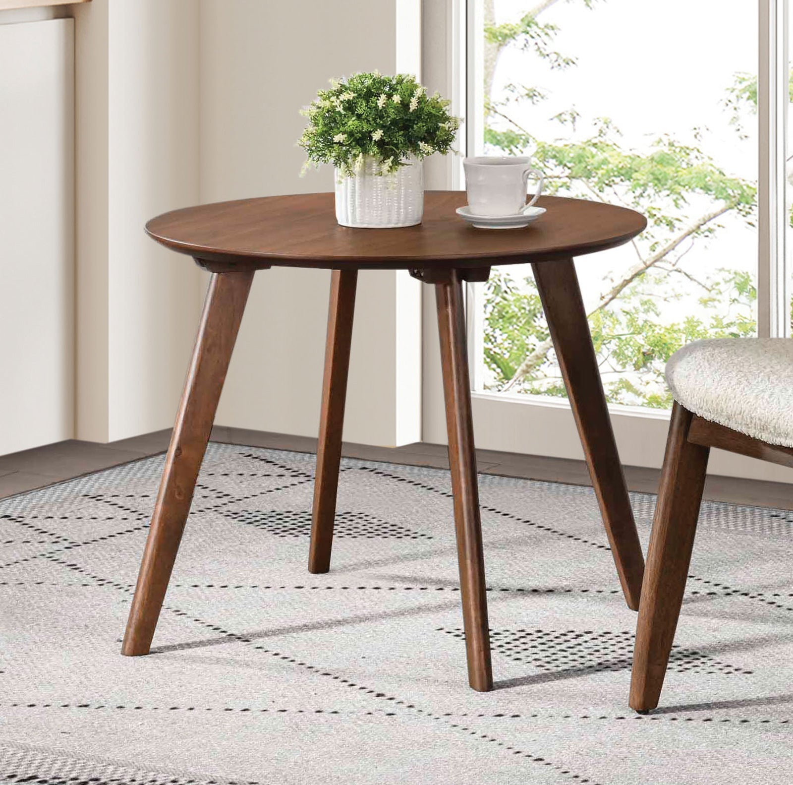 Arth Walnut Chair & Side Table