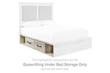 Cambeck King Upholstered Bed with 2 Side Under Bed Storage