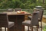 Paradise Trail Outdoor Bar Table Set