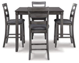 Bridson Counter Height Dining Table and Bar Stools (Set of 5)