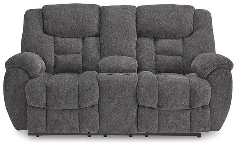 Foreside Reclining Loveseat with Console image