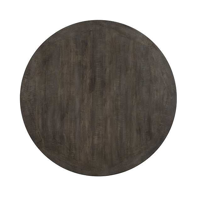 Auletta Distressed White/Gray Round Dining Table