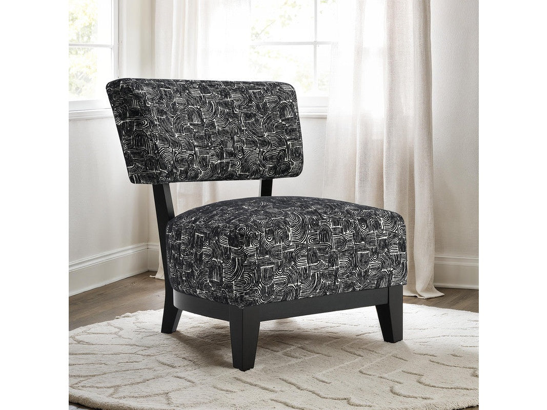 Aveni Black Accent Chair