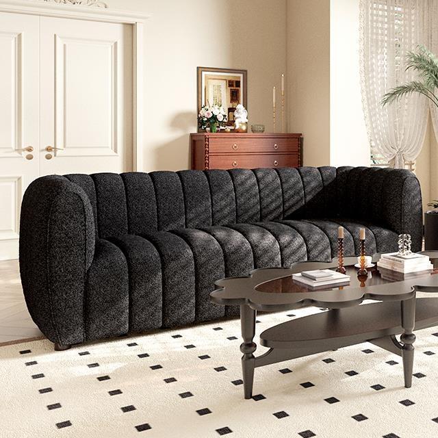 Aversa Black Sofa & Loveseat
