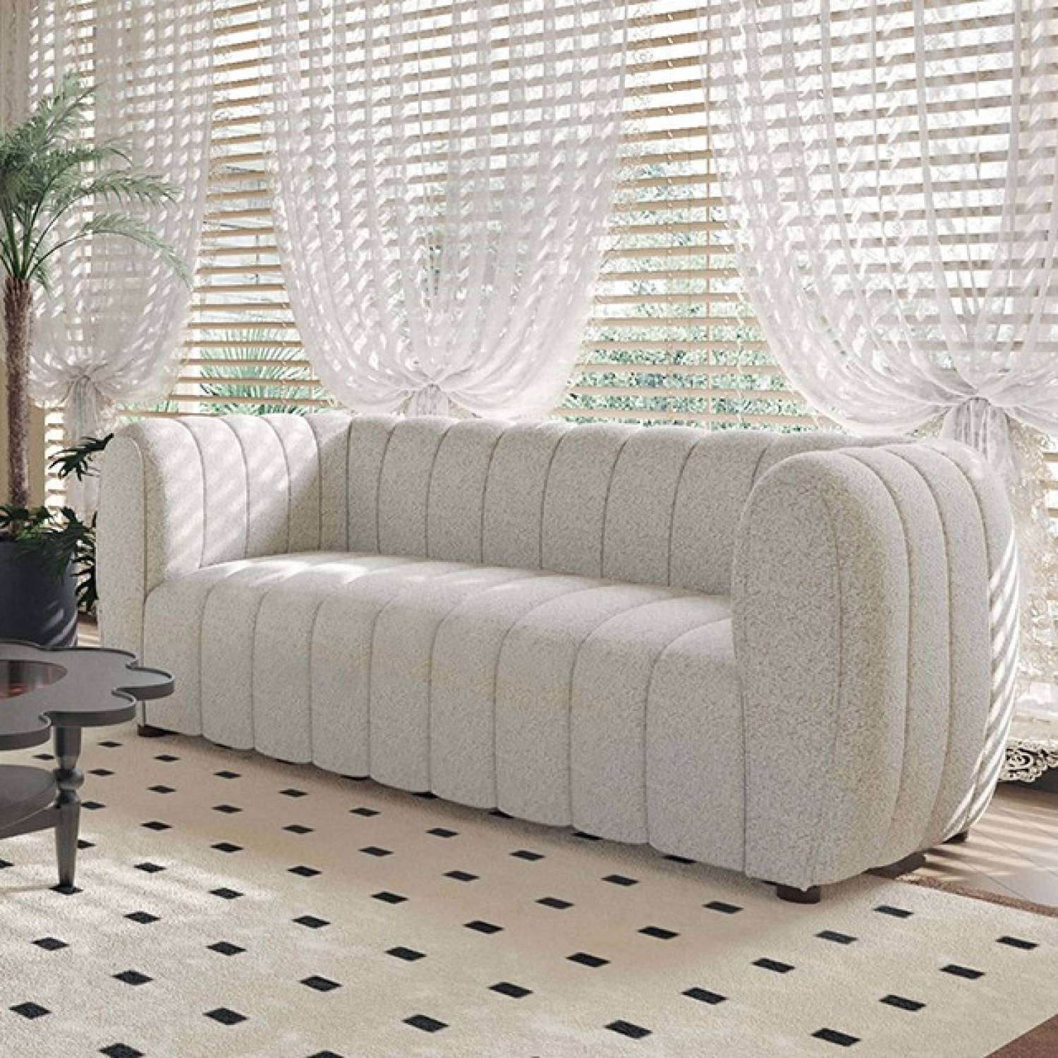 Aversa Off-White Sofa & Loveseat