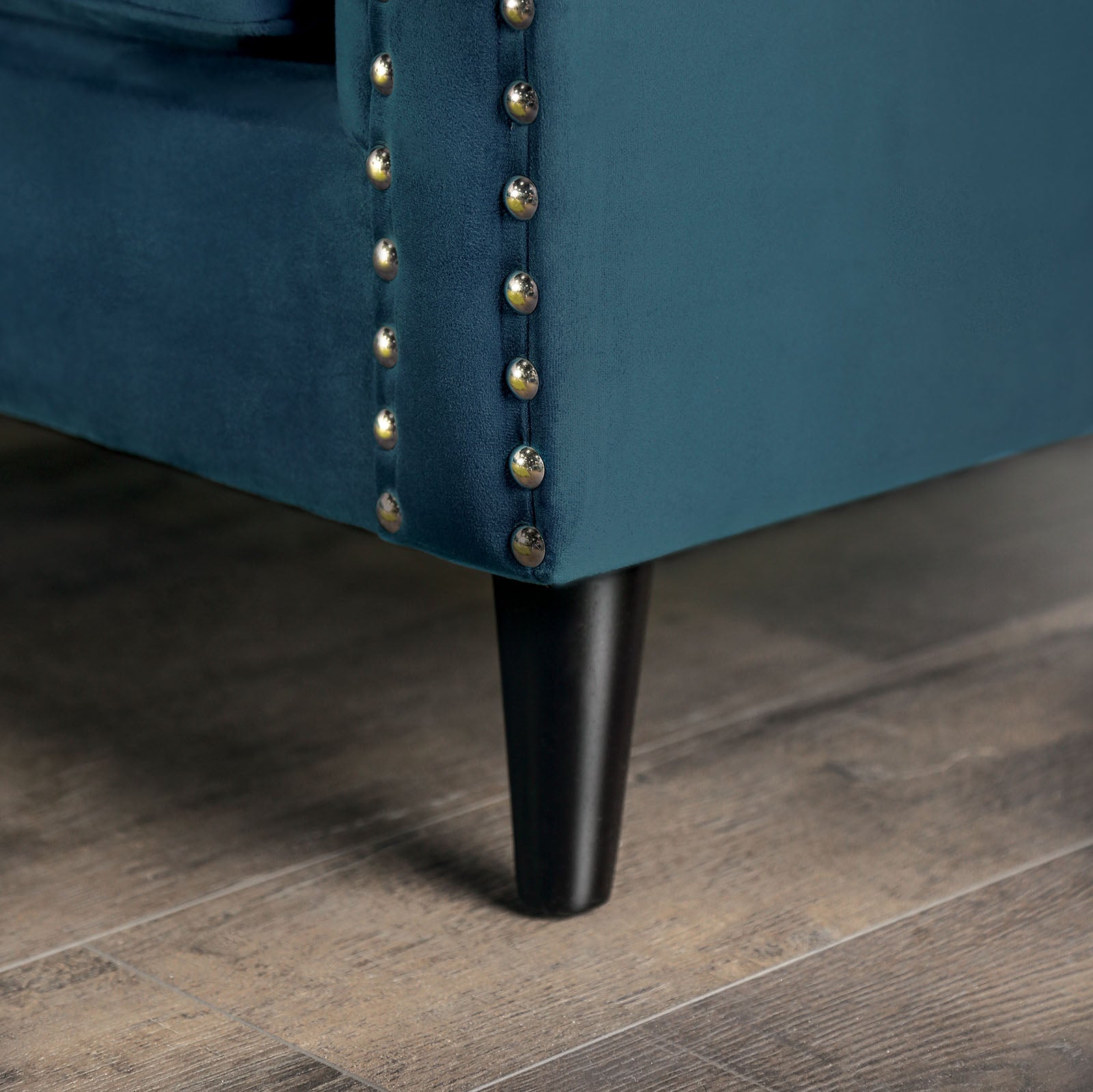 Azuletti Dark Teal/Apple Green Sofa & Loveseat