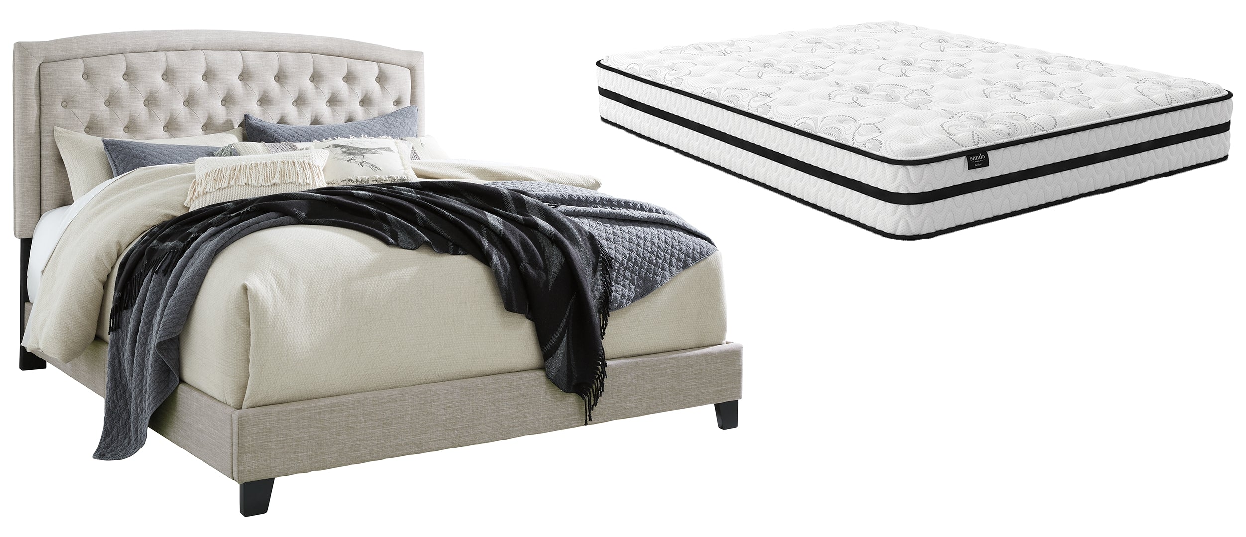 Jerary Upholstered Bed with Mattress