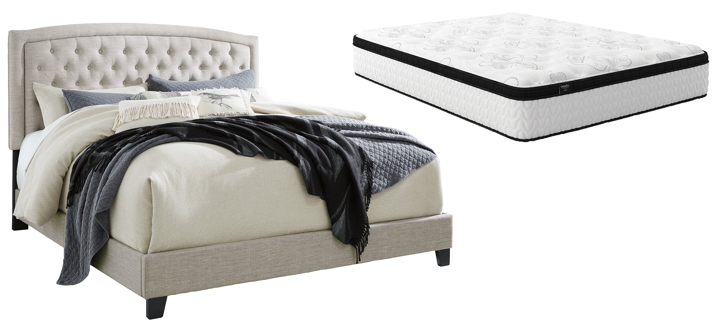 Jerary Upholstered Bed with Mattress