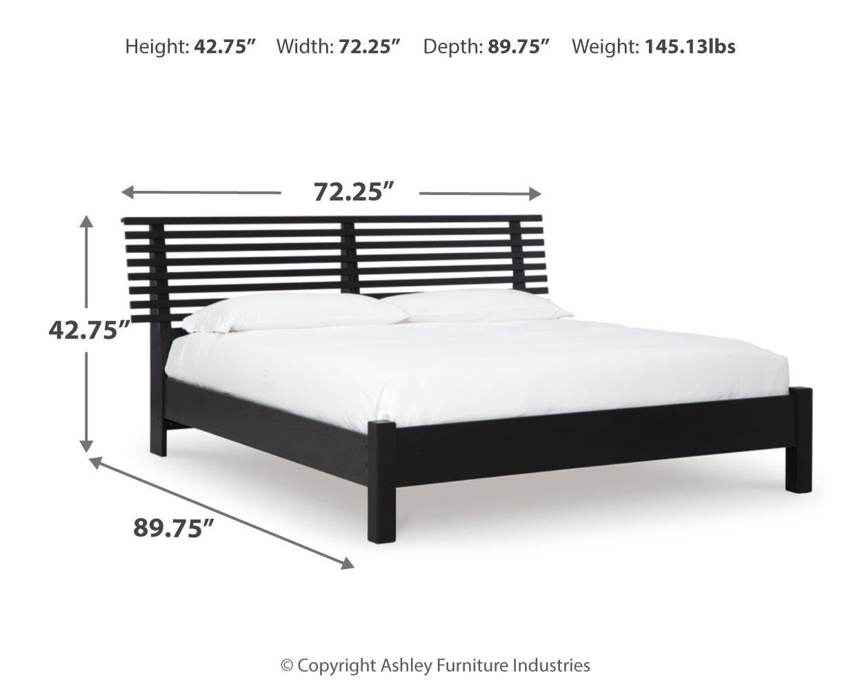 Danziar Slat Panel Bed Bedroom Set