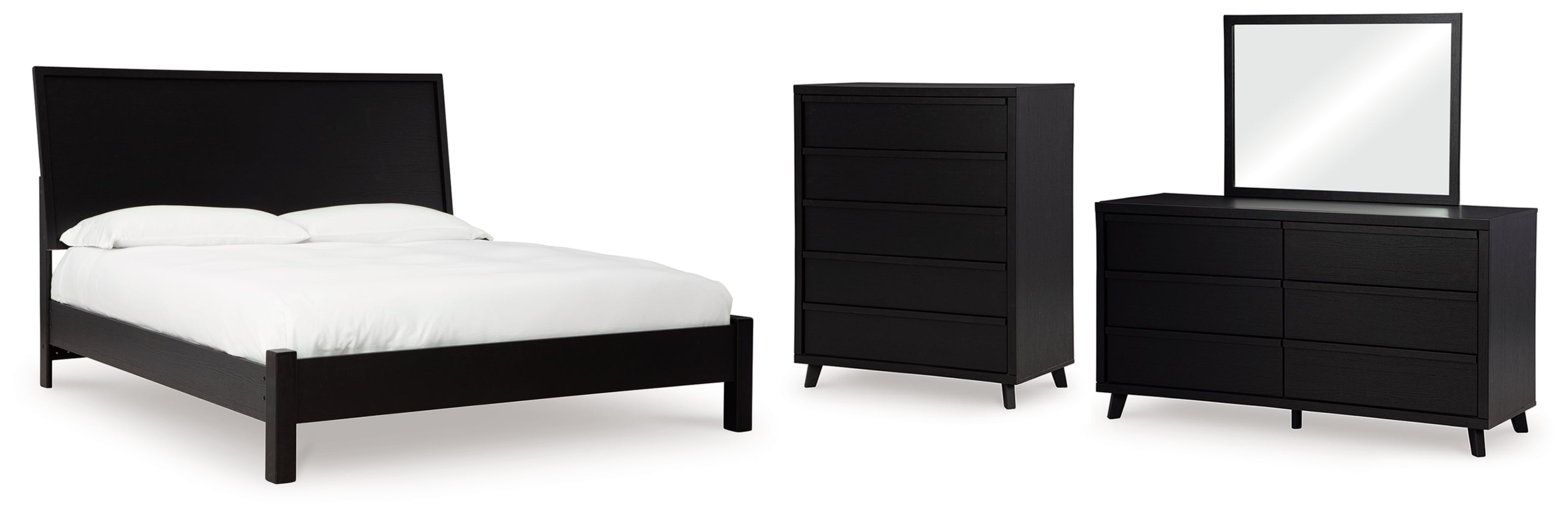 Danziar Bed, Dresser, Mirror, Chest & Nightstand, Bedroom Set