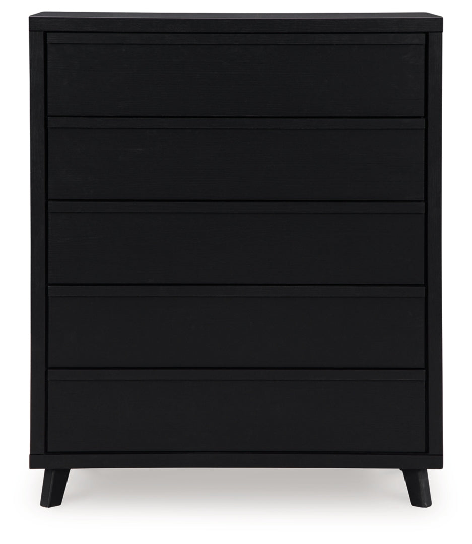 Danziar Five Drawer Wide Chest