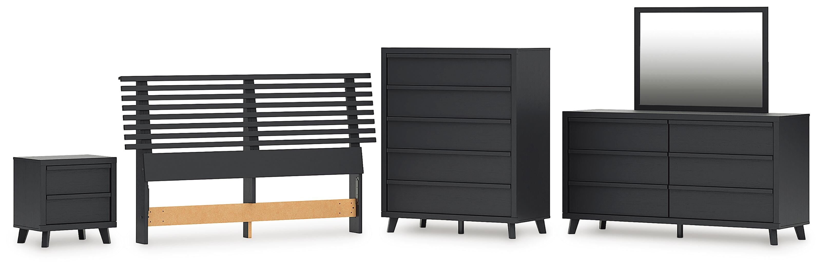 Danziar Slat Headboard Bedroom Set