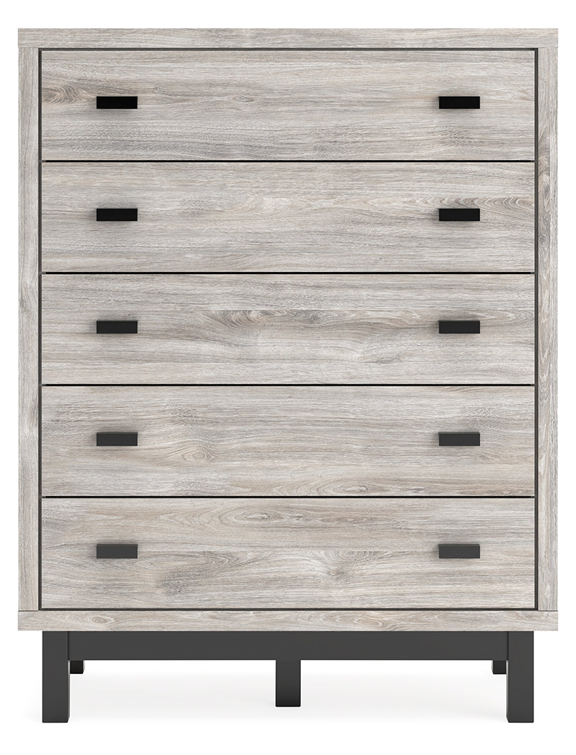 Vessalli Five Drawer Wide Chest