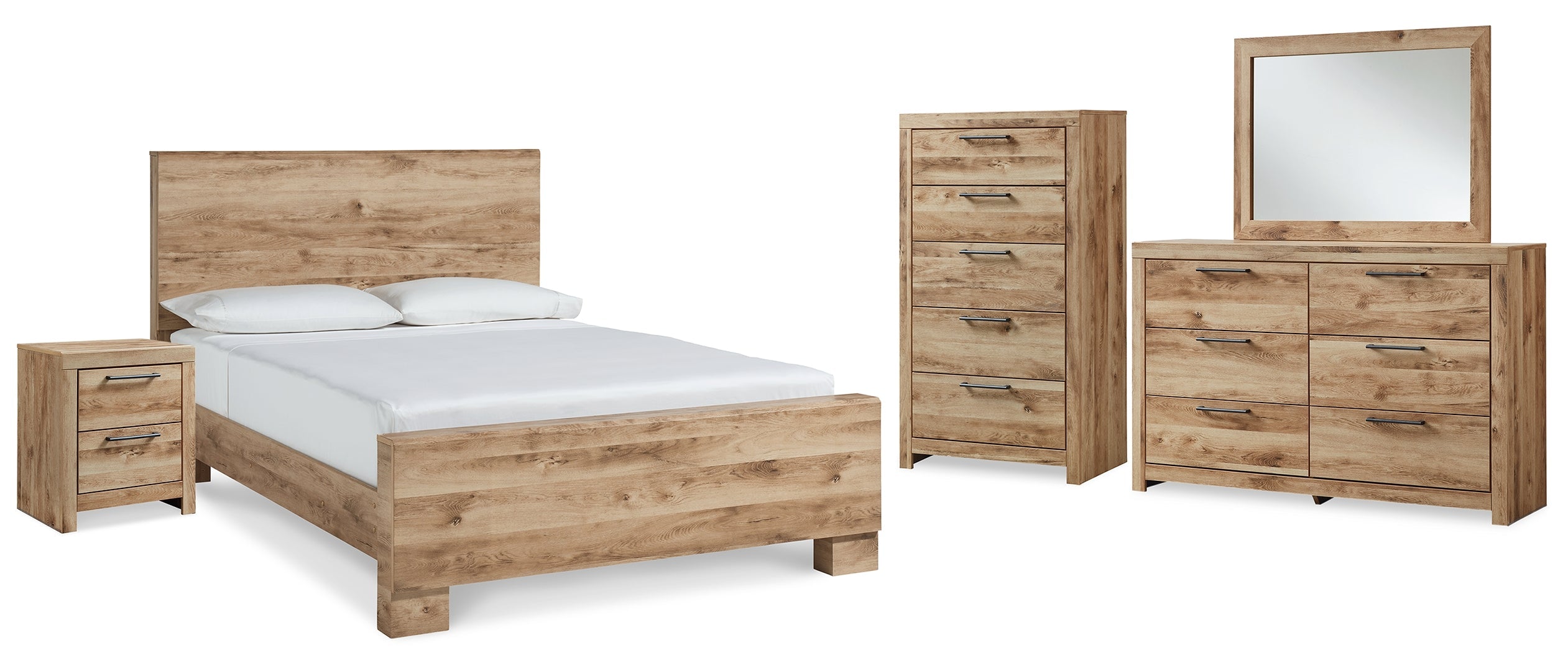 Hyanna Brown Panel Bedroom Set