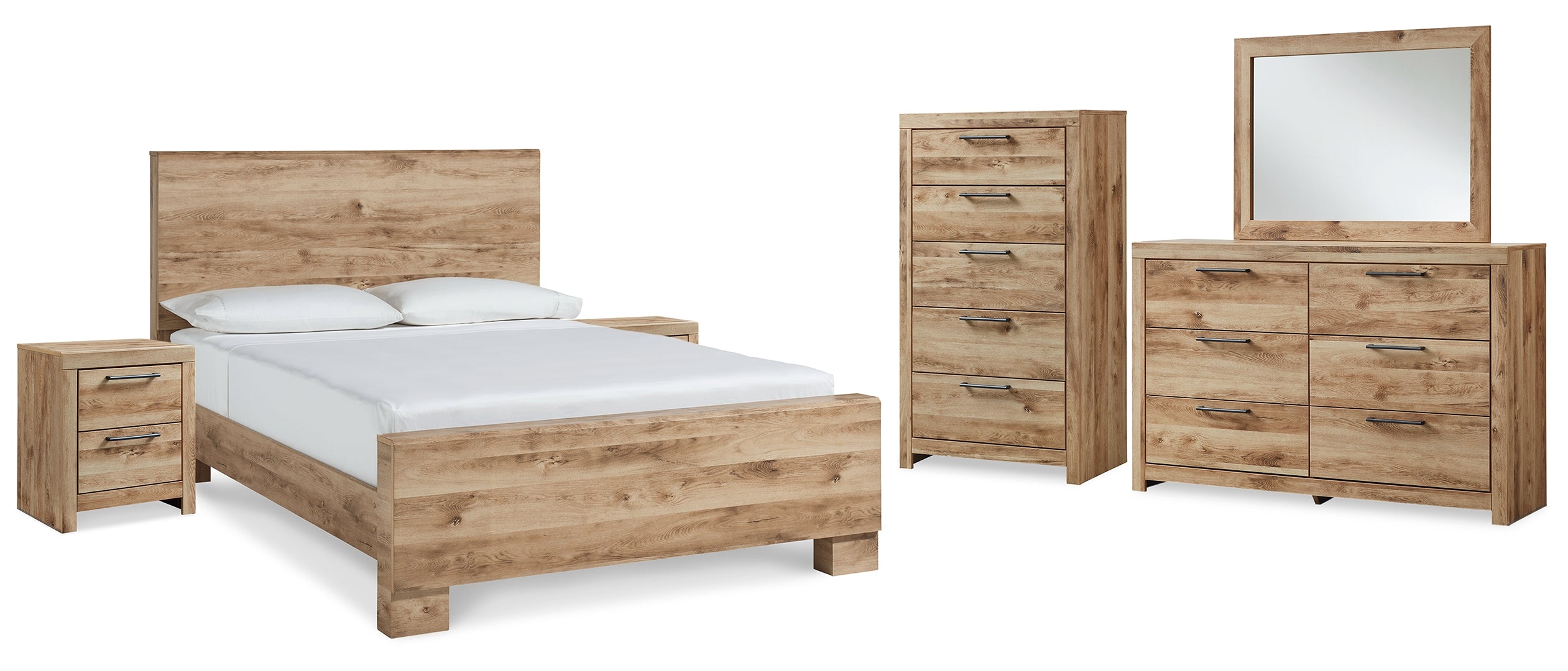 Hyanna Brown Panel Bedroom Set