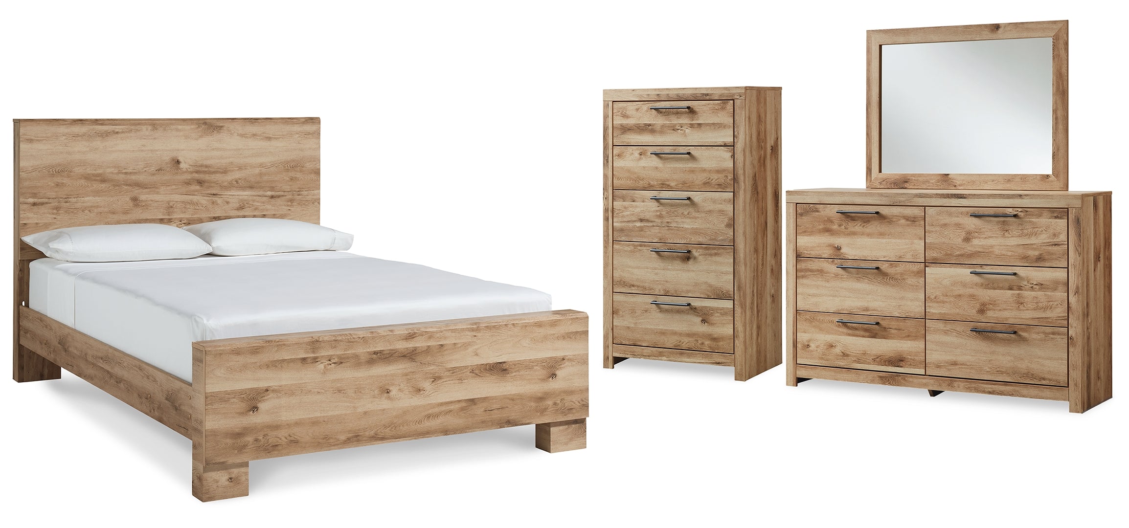 Hyanna Brown Panel Bedroom Set