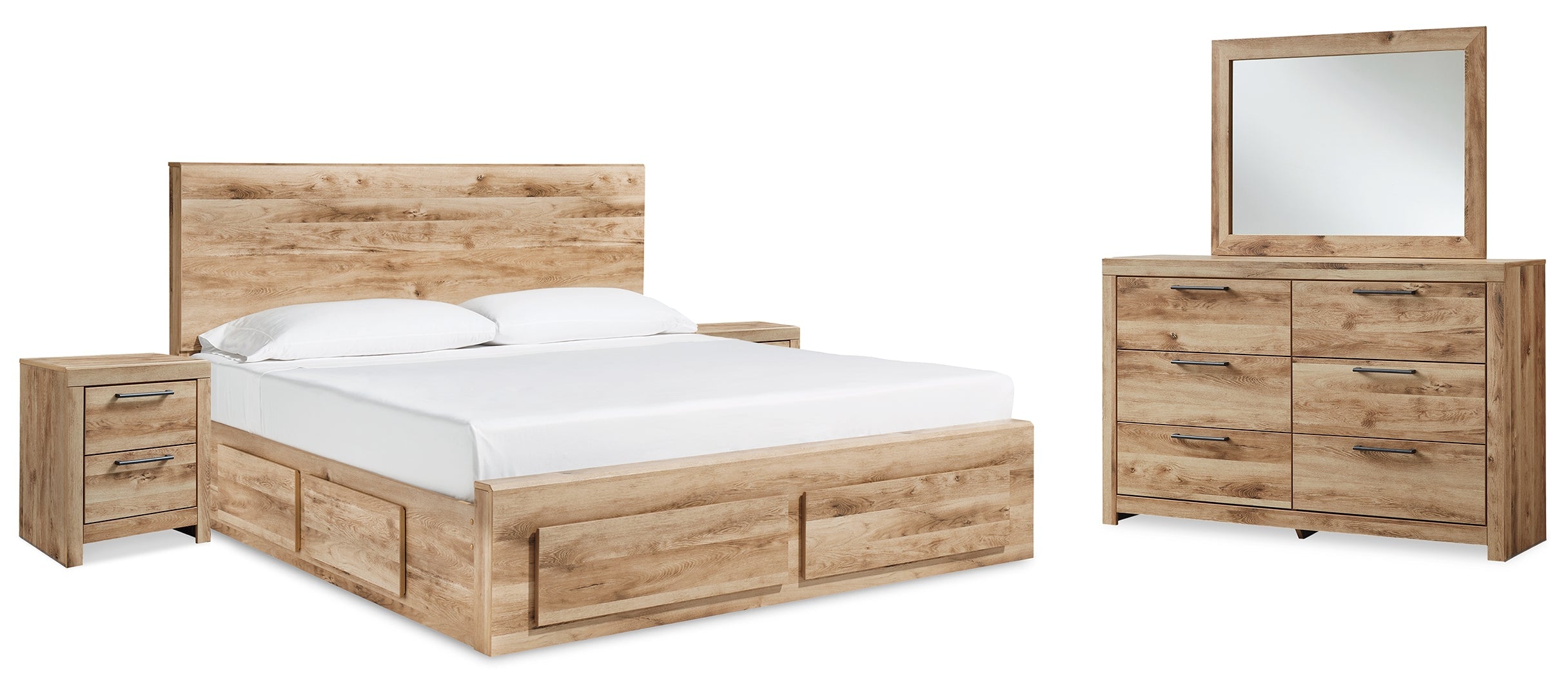 Hyanna Brown Panel Bedroom Set