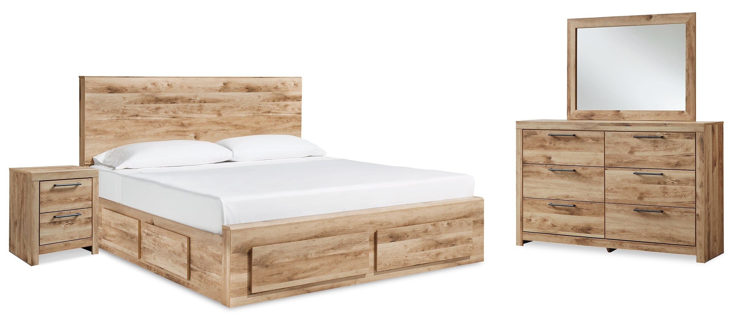 Hyanna Brown Panel Bedroom Set