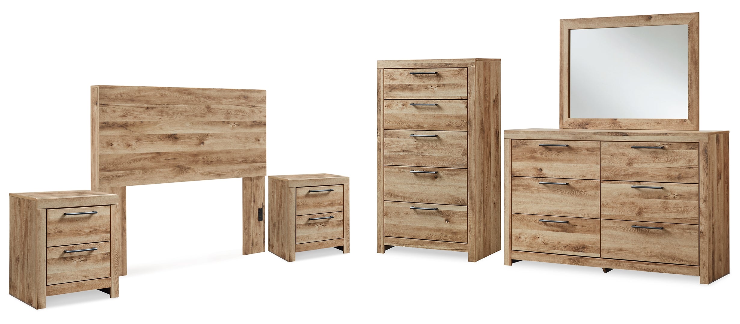 Hyanna Brown Panel Bedroom Set