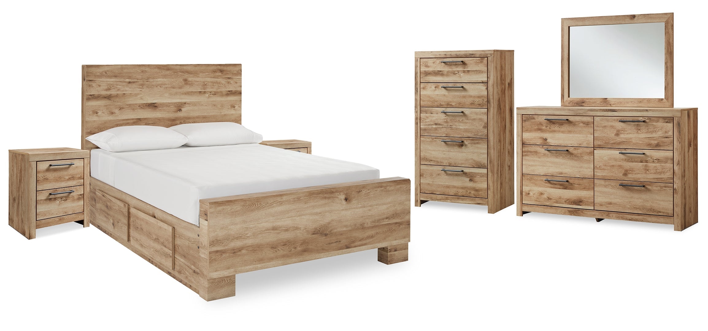 Hyanna Brown Panel Bedroom Set