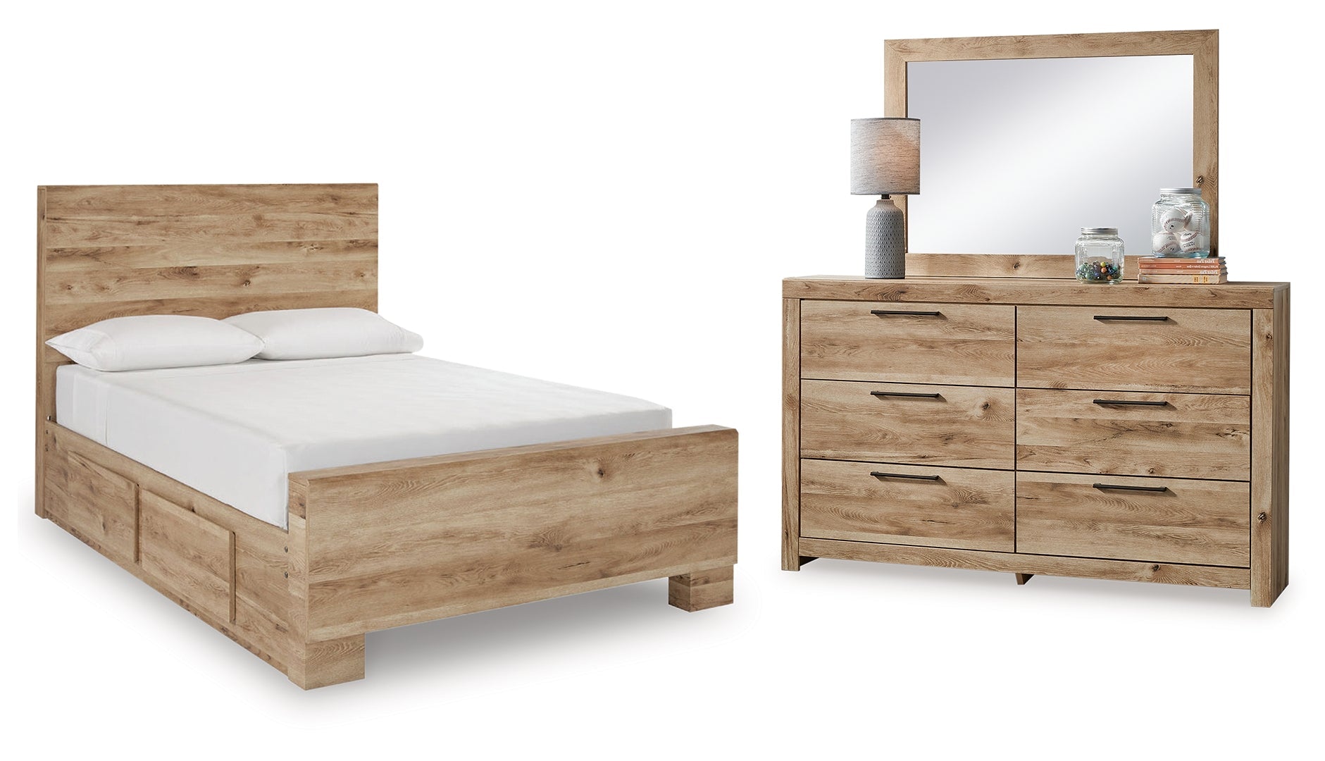 Hyanna Brown Panel Bedroom Set