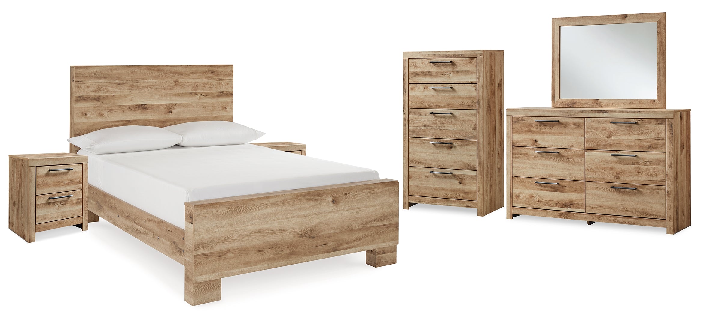 Hyanna Brown Panel Bedroom Set