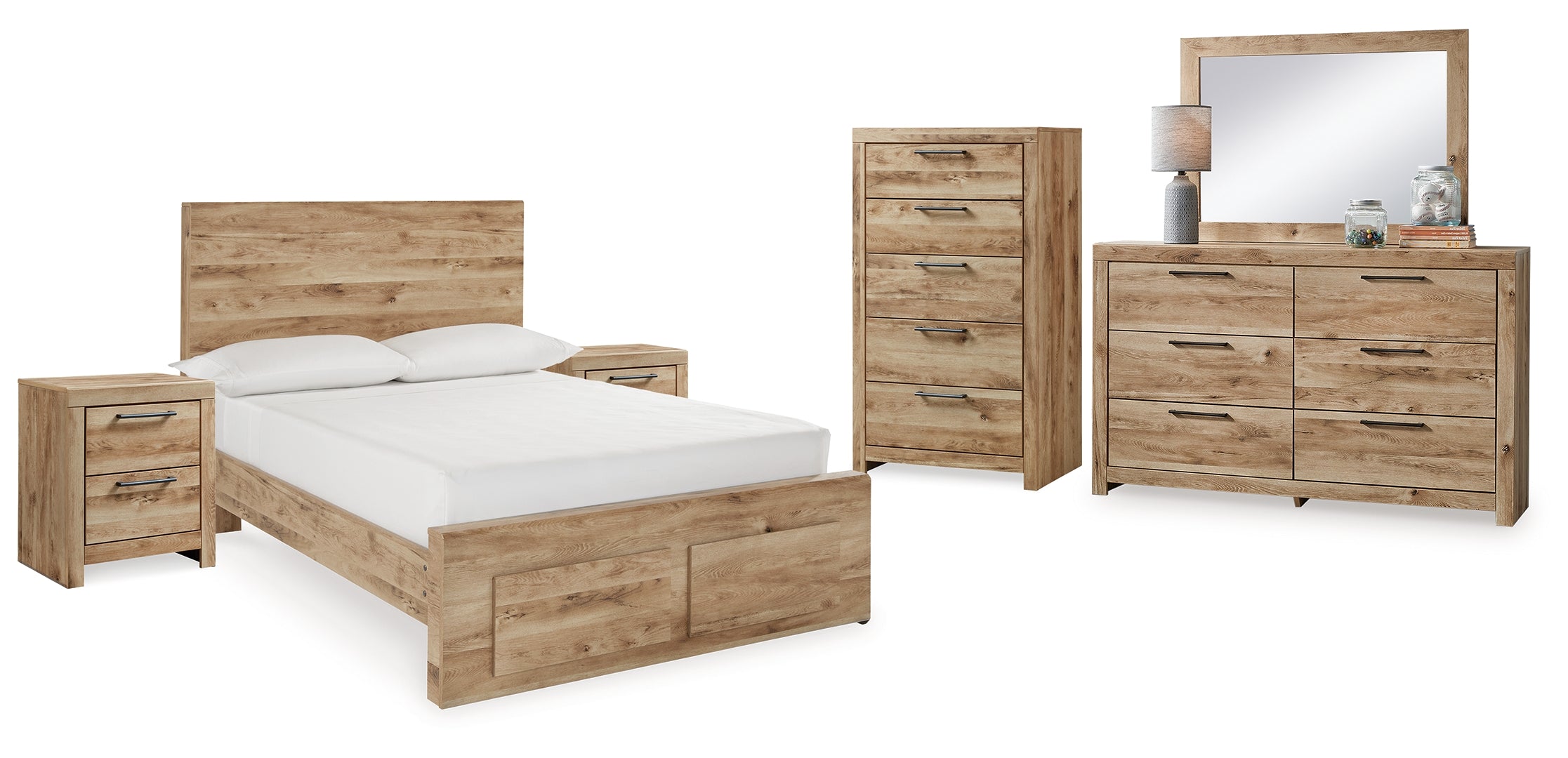 Hyanna Brown Panel Bedroom Set