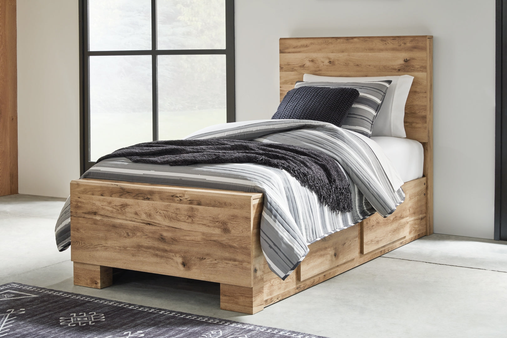 Hyanna Panel Bed with 2 Side Storage