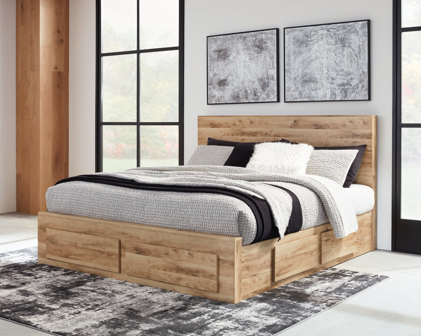 Hyanna Panel Bed with 2 Side Storage