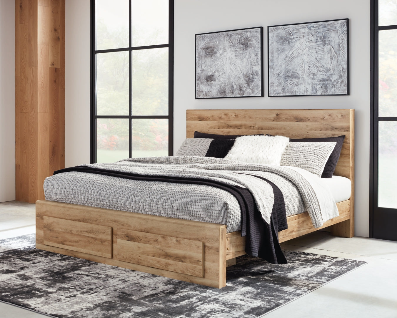 Hyanna Panel Bed with 2 Side Storage