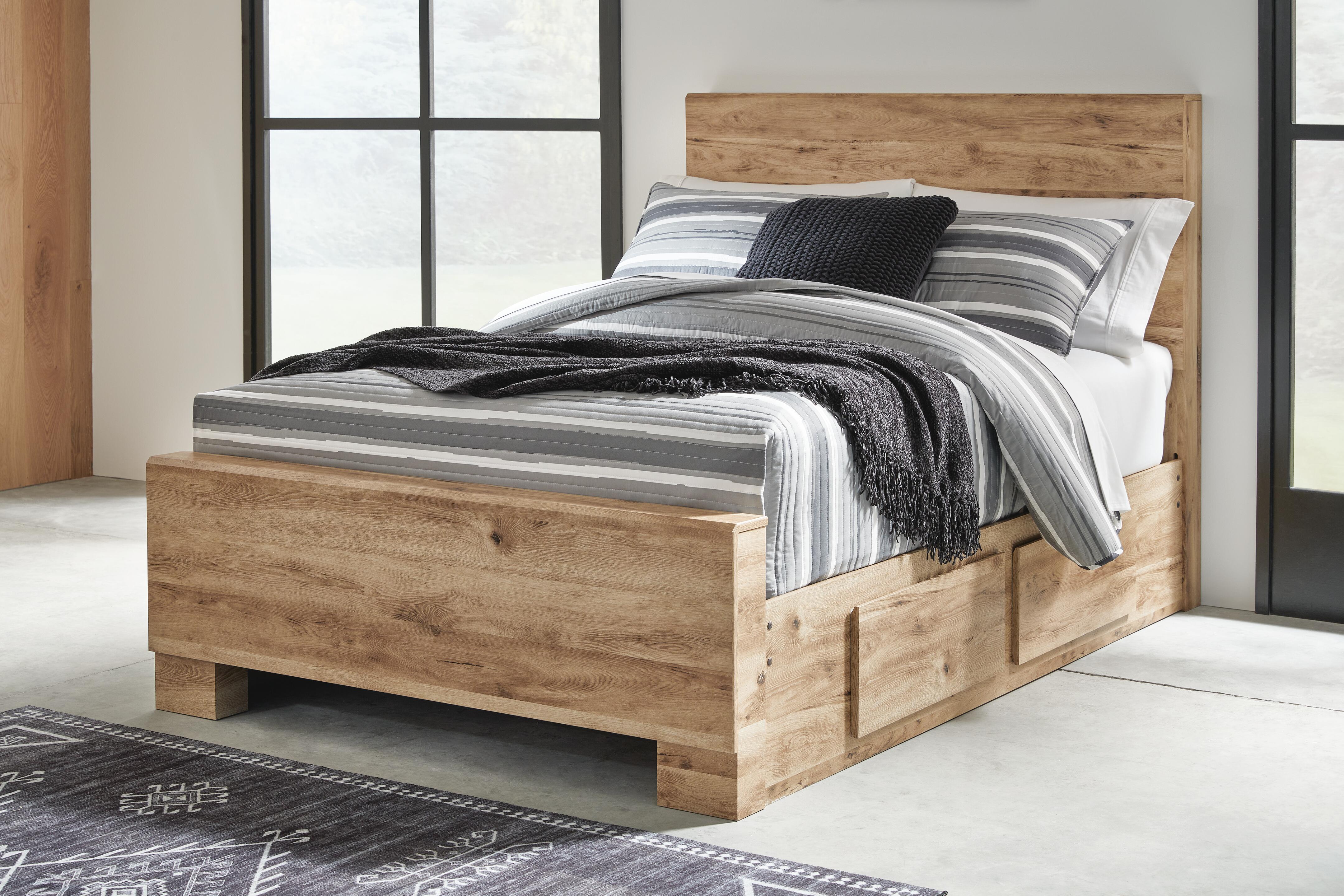 Hyanna Panel Bed with 2 Side Storage