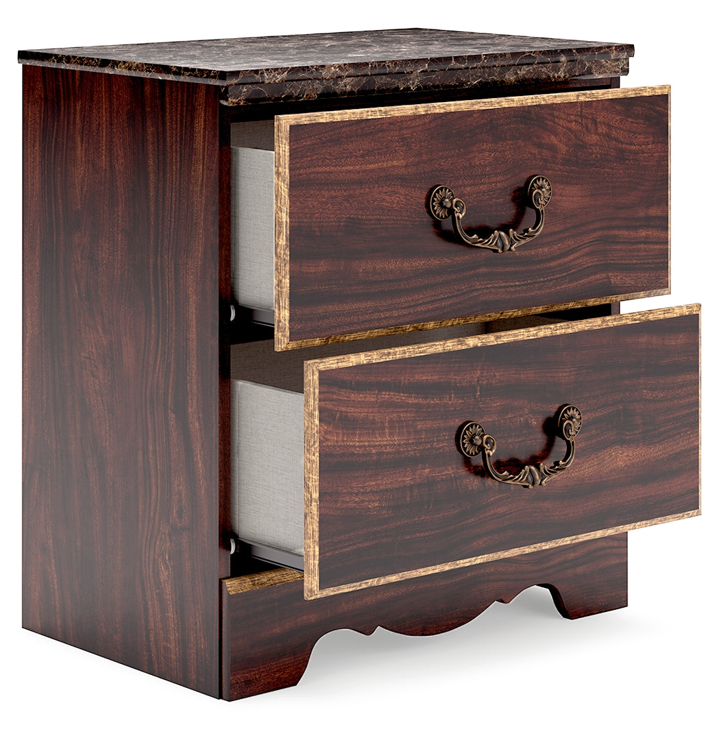 Glosmount Two Drawer Night Stand