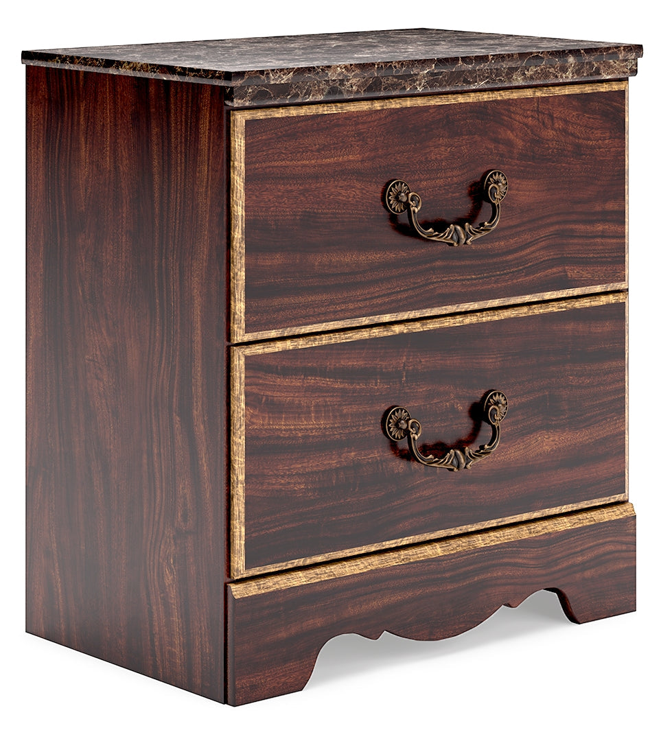 Glosmount Two Drawer Night Stand