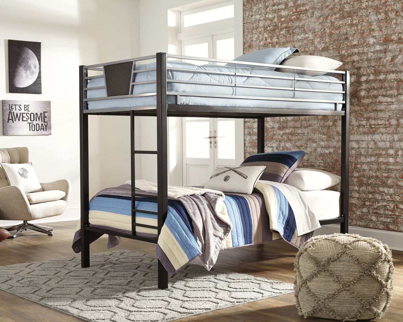 Dinsmore Twin/Twin Bunk Bed w/Ladder