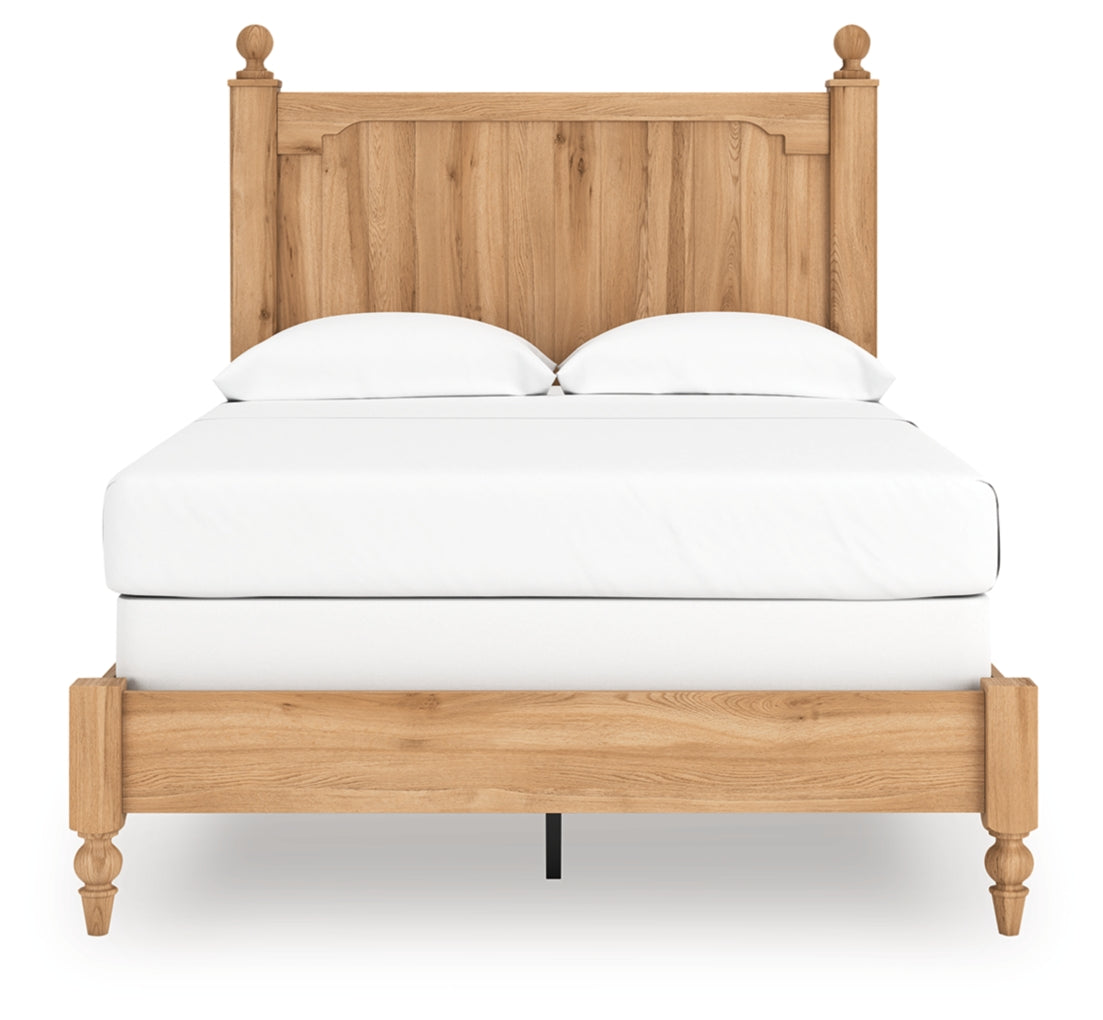 Aleaport Full Panel Bed with Mirrored Dresser