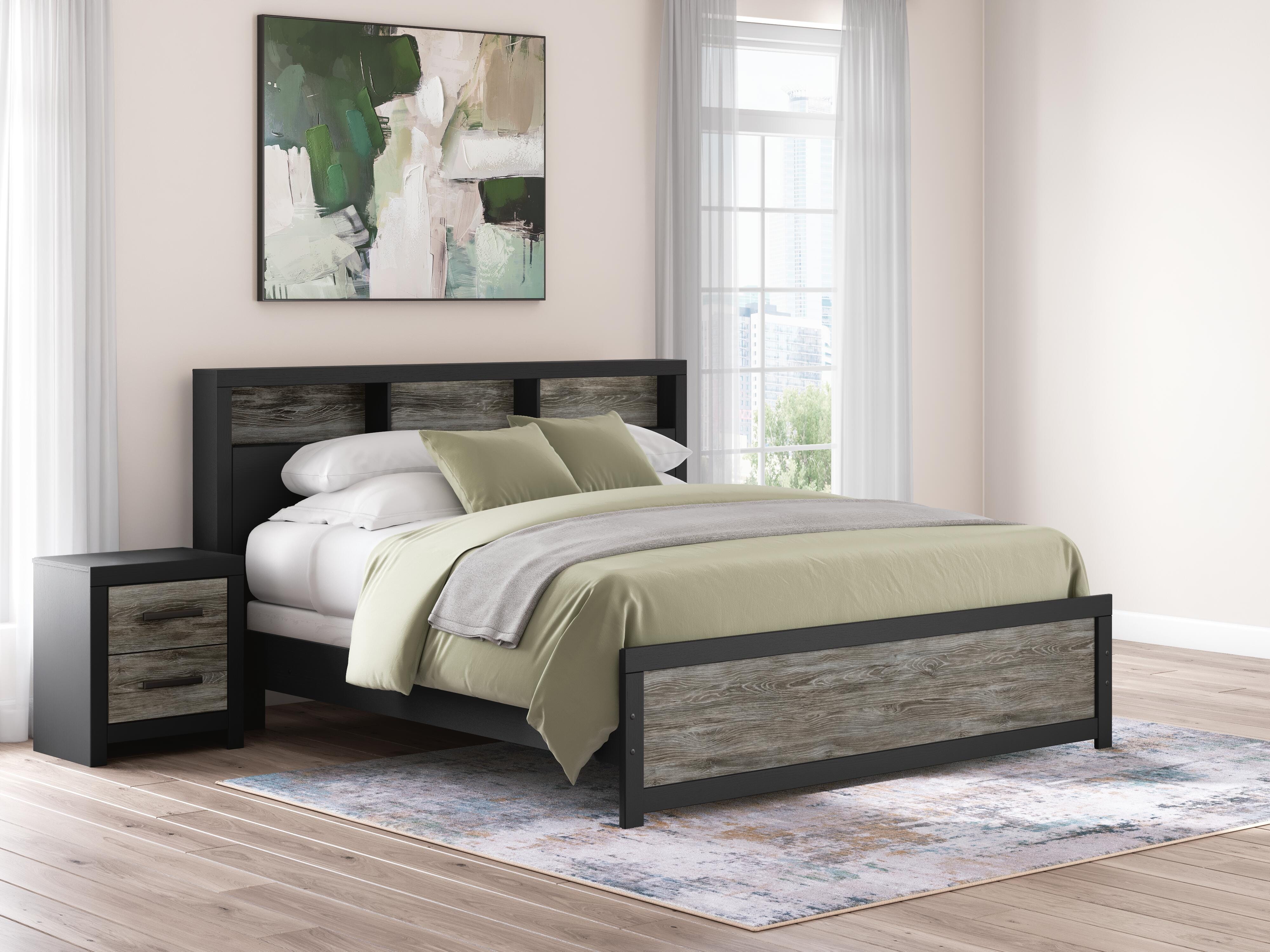 Jonnifer Bookcase Panel Bed