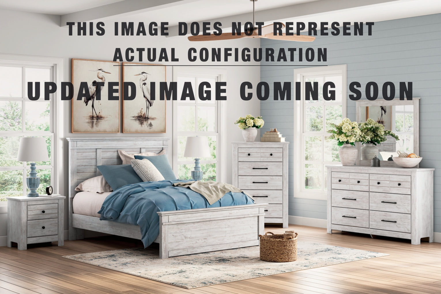 Makidern Panel Storage Bed. Dresser Bedroom Set