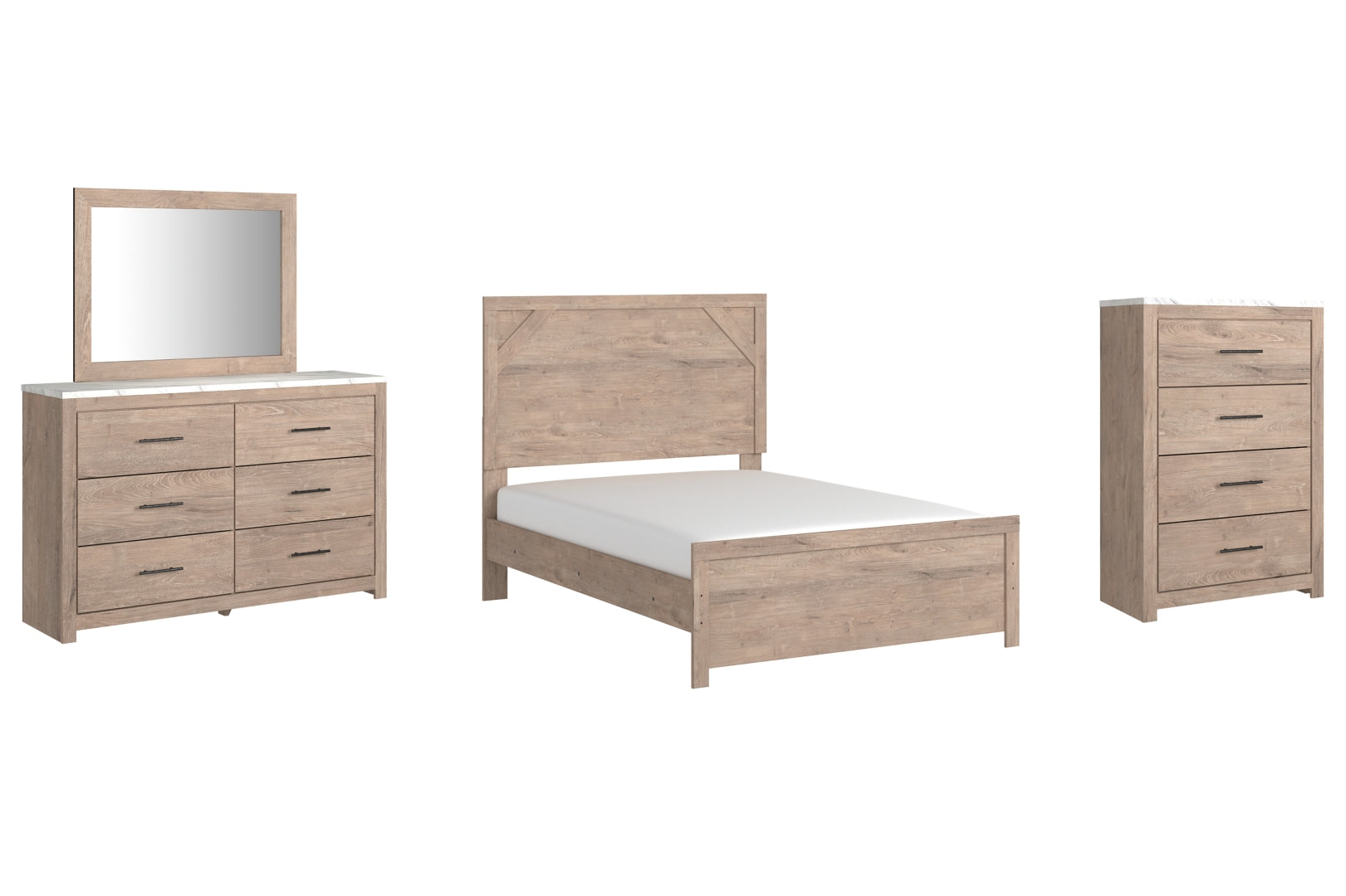 Senniberg Brown Panel Bedroom Set