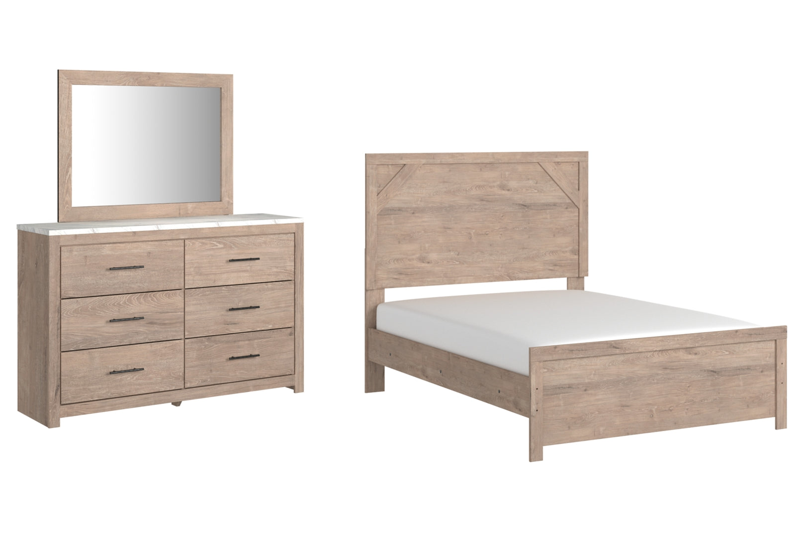 Senniberg Brown Panel Bedroom Set