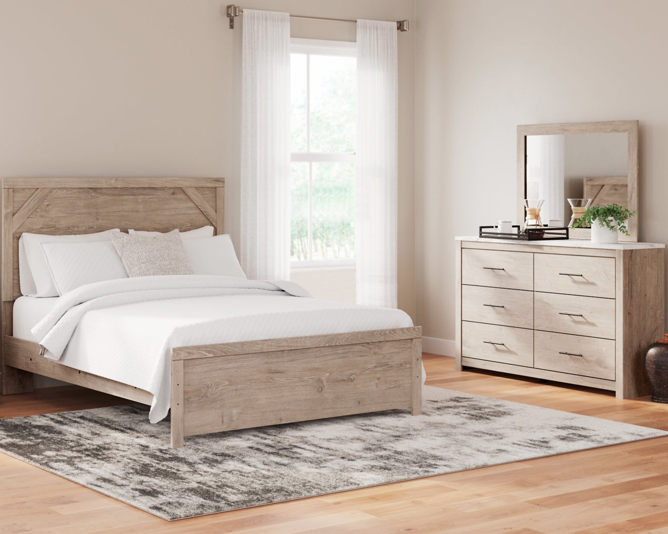 Senniberg Brown Panel Bedroom Set