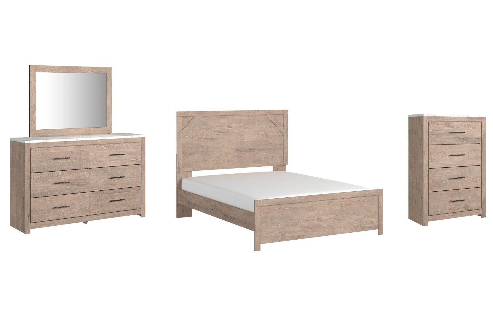 Senniberg Brown Panel Bedroom Set