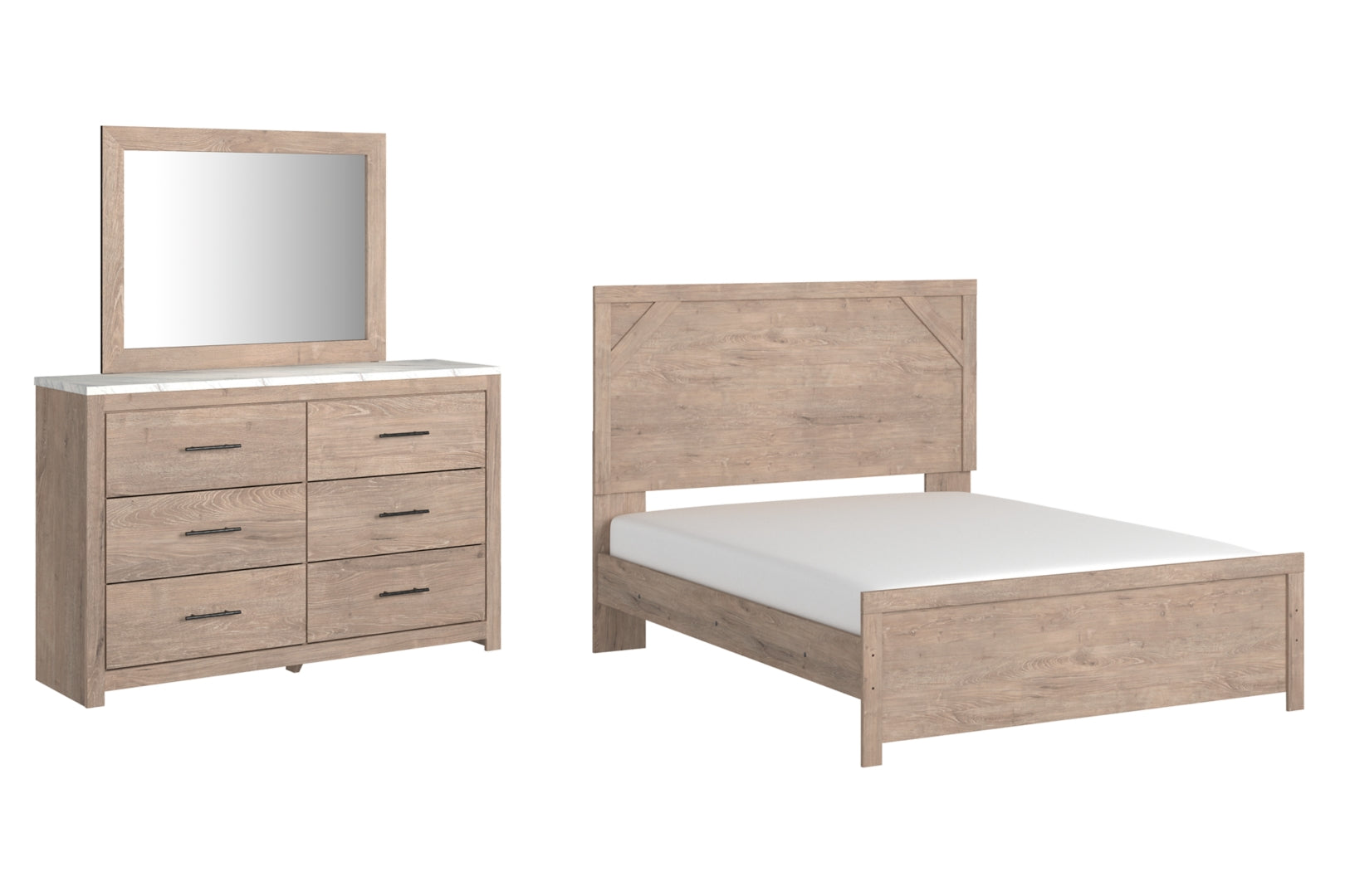 Senniberg Brown Panel Bedroom Set