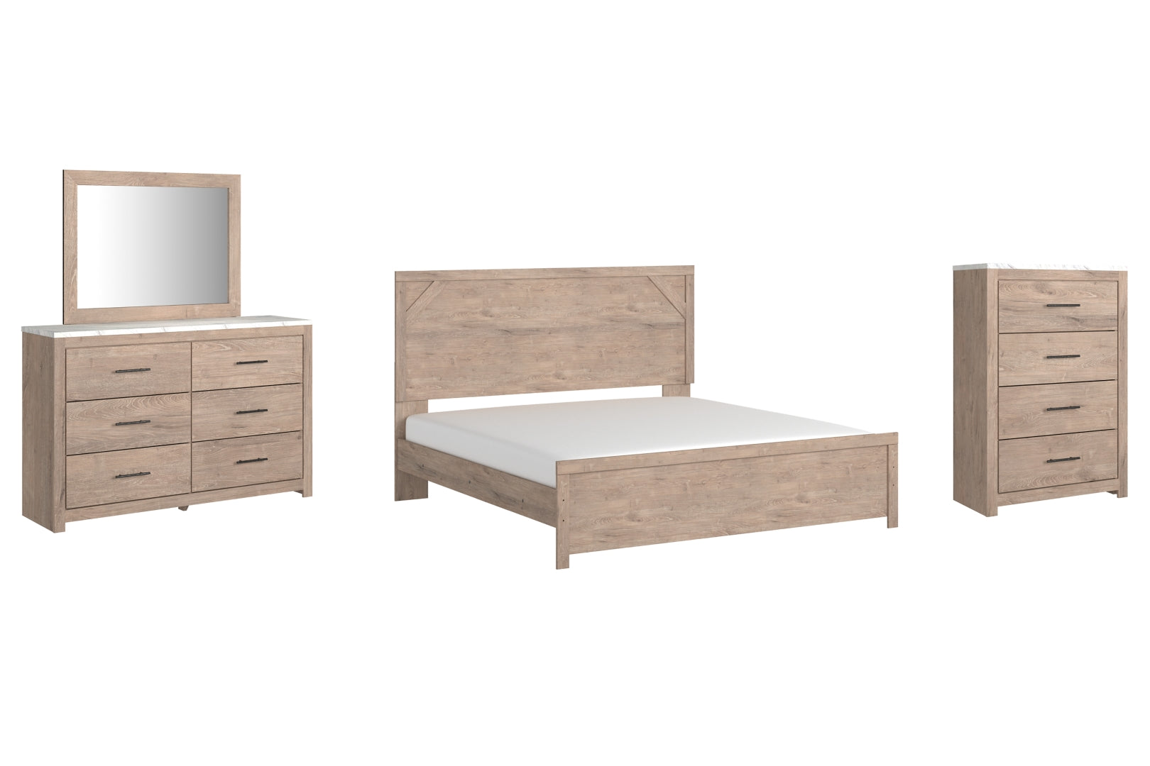 Senniberg Brown Panel Bedroom Set