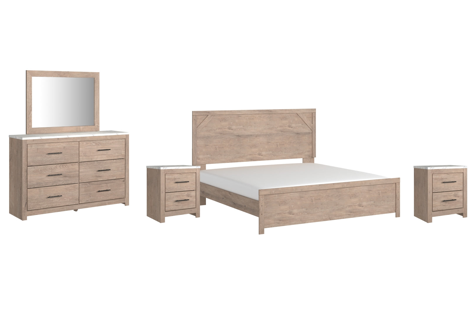 Senniberg Brown Panel Bedroom Set