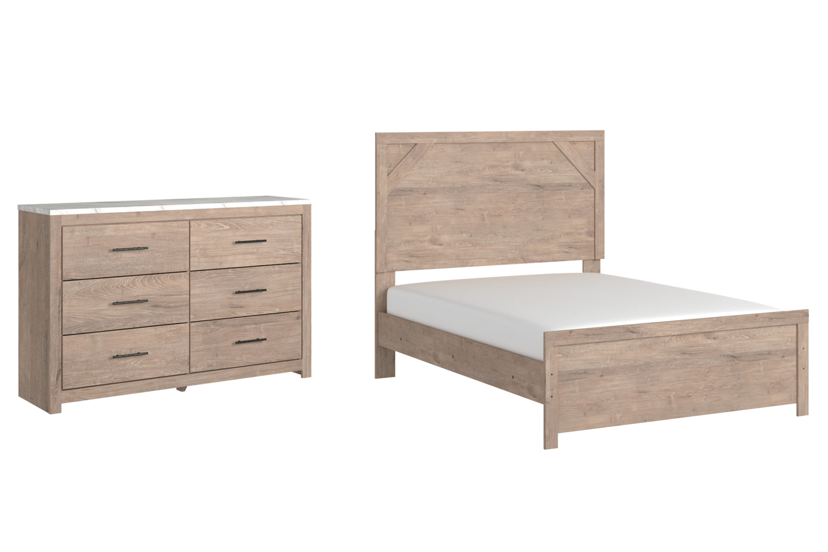 Senniberg Brown Panel Bedroom Set