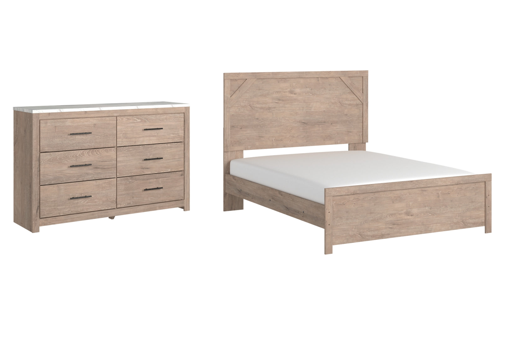 Senniberg Brown Panel Bedroom Set