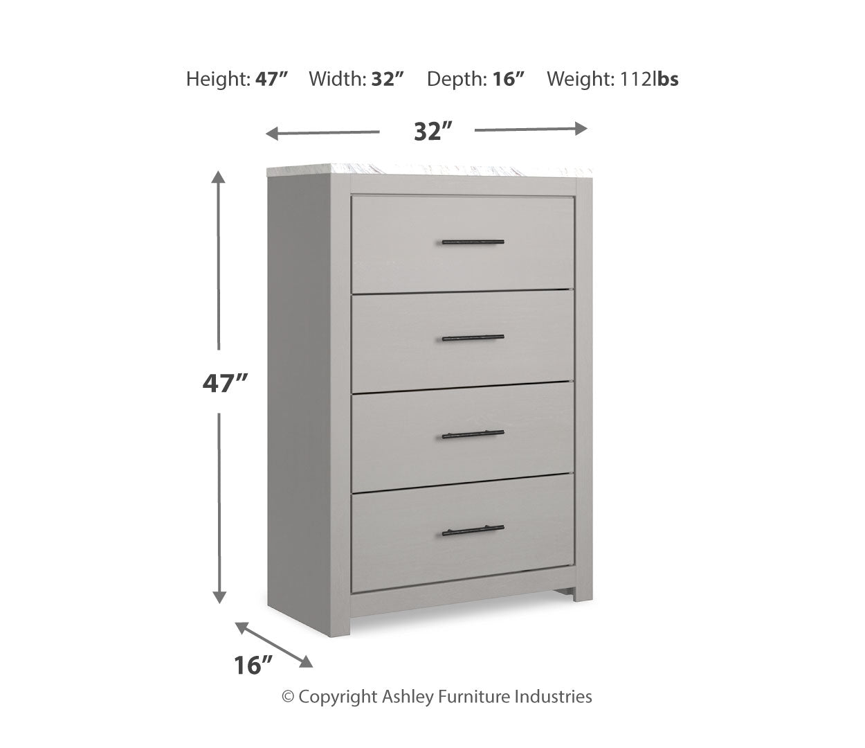 Cottonburg Four Drawer Chest