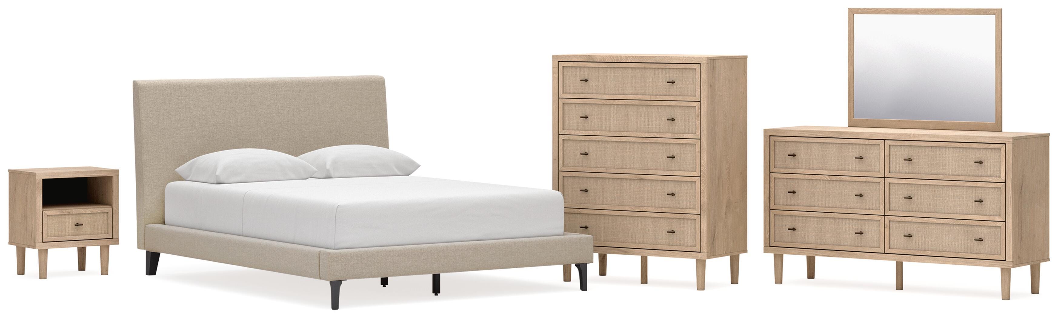 Cielden Upholstered Bed Bedroom Set